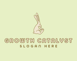 Easter Bunny Egg logo design