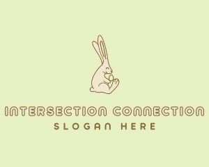 Easter Bunny Egg logo design