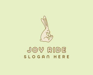 Easter Bunny Egg logo design