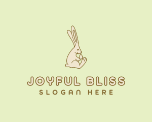 Easter Bunny Egg logo design