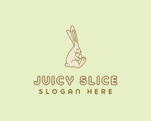 Easter Bunny Egg logo design