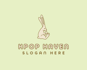 Easter Bunny Egg logo design