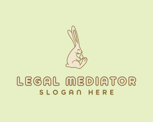 Easter Bunny Egg logo design