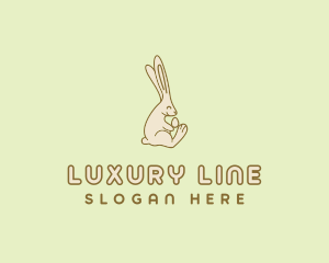 Easter Bunny Egg logo design