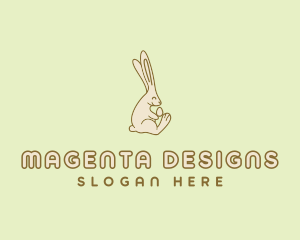 Easter Bunny Egg logo design