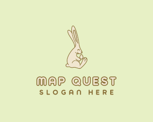 Easter Bunny Egg logo design