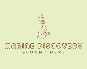 Easter Bunny Egg logo design