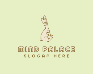 Easter Bunny Egg logo design