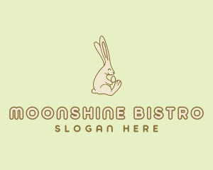 Easter Bunny Egg logo design