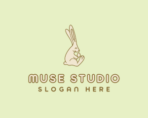 Easter Bunny Egg logo design