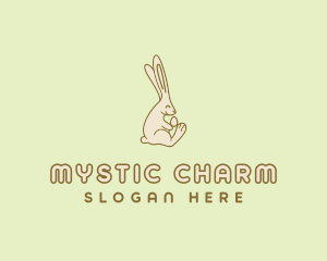 Easter Bunny Egg logo design