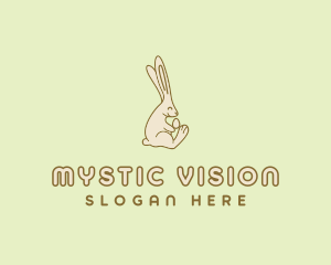 Easter Bunny Egg logo design