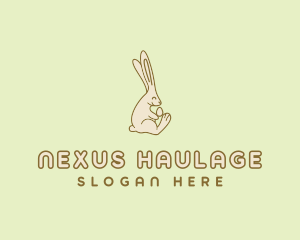 Easter Bunny Egg logo design