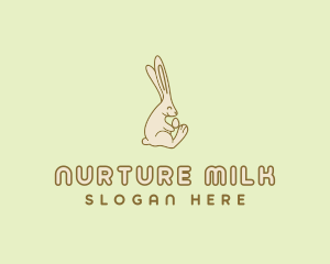 Easter Bunny Egg logo design