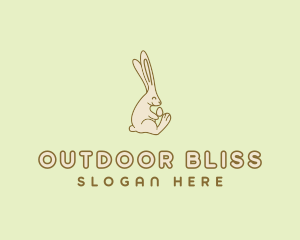 Easter Bunny Egg logo design