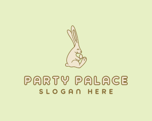 Easter Bunny Egg logo design