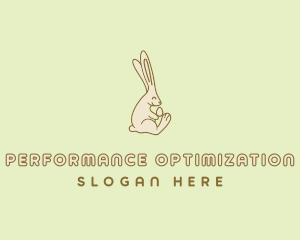 Easter Bunny Egg logo design