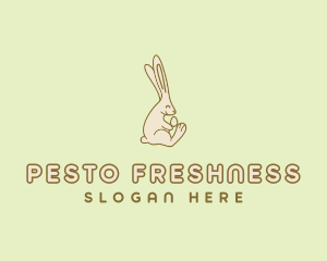 Easter Bunny Egg logo design