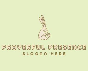 Easter Bunny Egg logo design