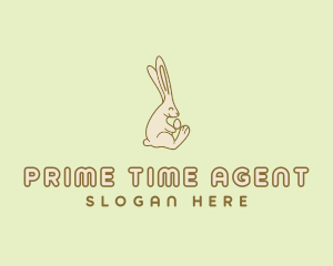 Easter Bunny Egg logo design