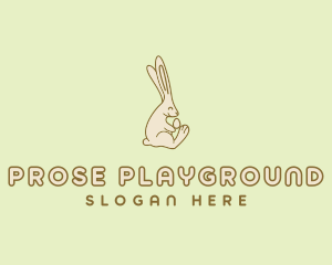 Easter Bunny Egg logo design