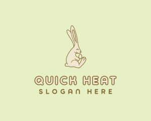 Easter Bunny Egg logo design