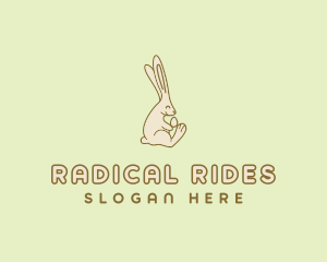 Easter Bunny Egg logo design