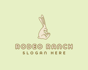 Easter Bunny Egg logo design