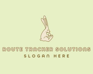 Easter Bunny Egg logo design