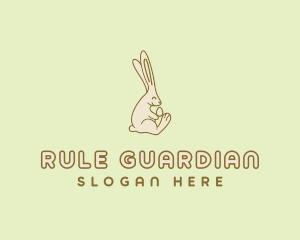 Easter Bunny Egg logo design