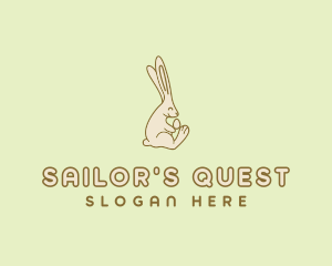 Easter Bunny Egg logo design