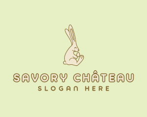 Easter Bunny Egg logo design