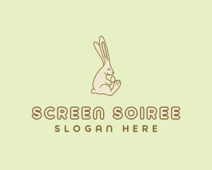 Easter Bunny Egg logo design