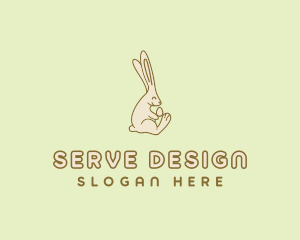 Easter Bunny Egg logo design