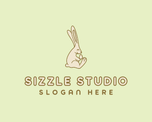 Easter Bunny Egg logo design