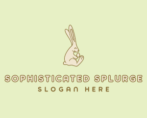 Easter Bunny Egg logo design