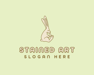 Easter Bunny Egg logo design