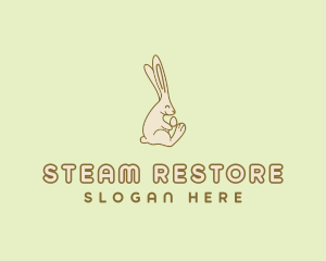 Easter Bunny Egg logo design