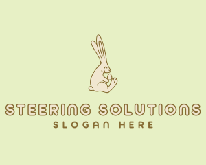 Easter Bunny Egg logo design