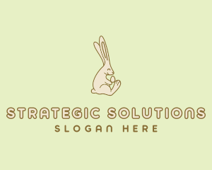 Easter Bunny Egg logo design