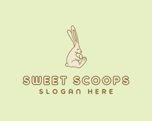 Easter Bunny Egg logo design