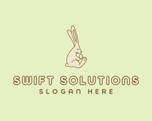 Easter Bunny Egg logo design