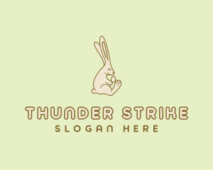 Easter Bunny Egg logo design