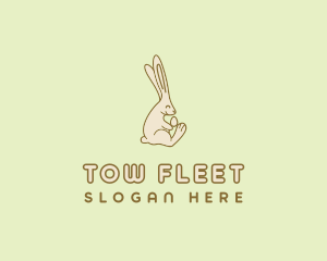 Easter Bunny Egg logo design