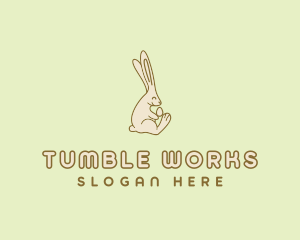 Easter Bunny Egg logo design