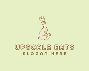 Easter Bunny Egg logo design