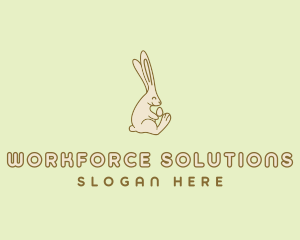 Easter Bunny Egg logo design