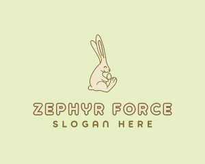 Easter Bunny Egg logo design