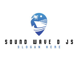 Cruise Ship Location logo design