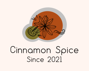 Cinnamon Star Anise logo design